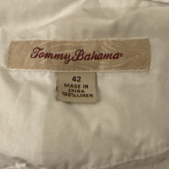 Tommy Bahama Pants Men's Size 42 (Act 38x31.5) Beige 100% Linen Beach Comfort - Picture 9 of 10